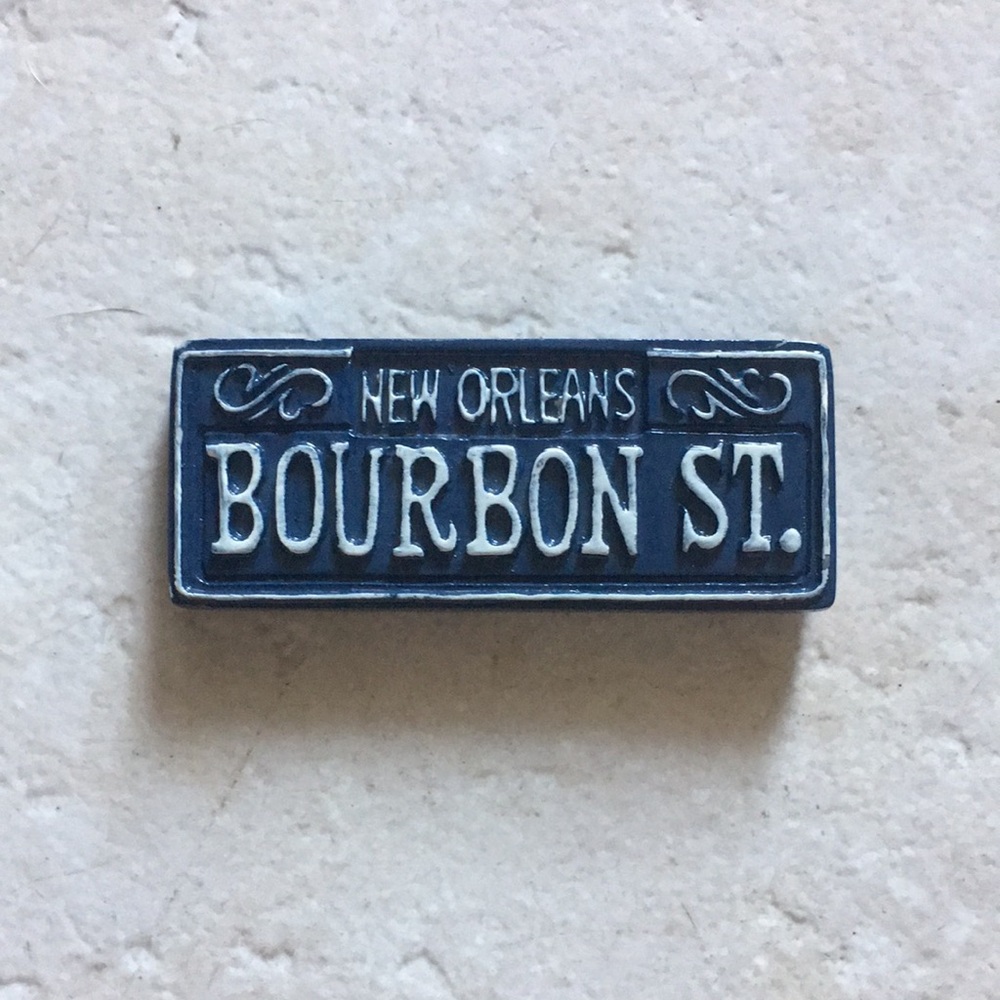Bourbon St. New Orleans Blue Enamel Pin